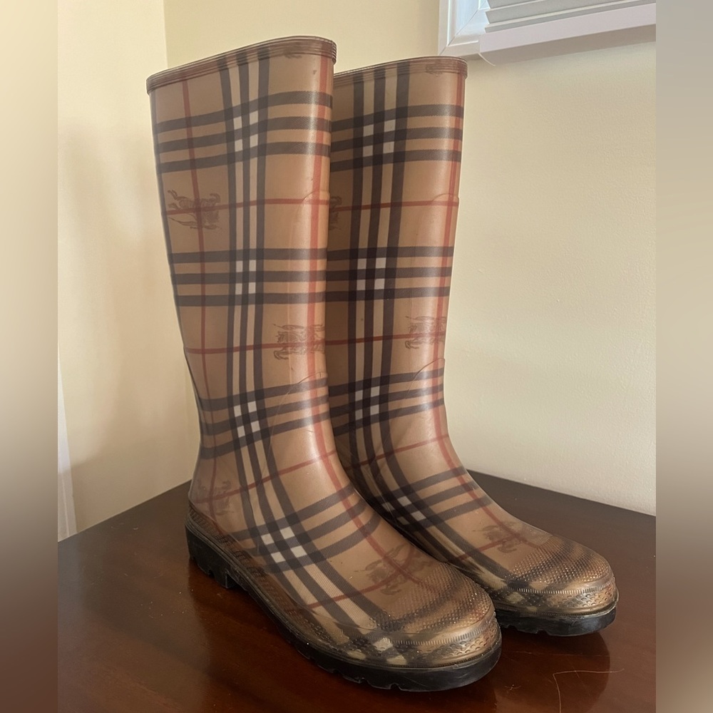 Burberry Haymarket Check Rainboots